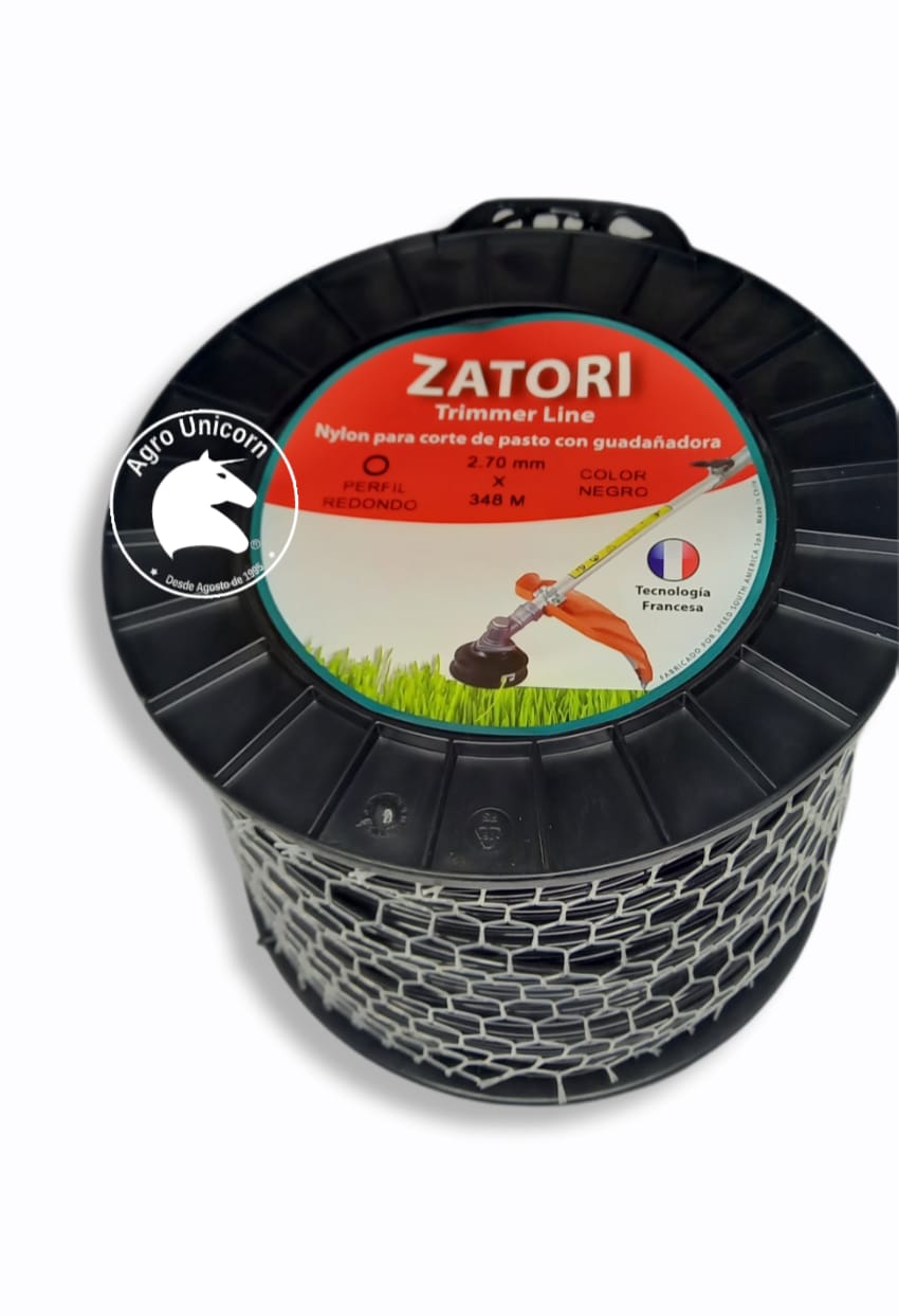 Nylon 2.7mm NEGRO x 5lb Zatori (aprox 348m)