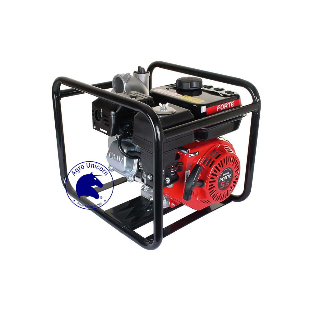 Motobomba autocebante aluminio gasolina Forte DJ50 (2x2-3.3KW-3600rpm-Hmax 25m-Qmax 130gpm-Garantía 3 meses)