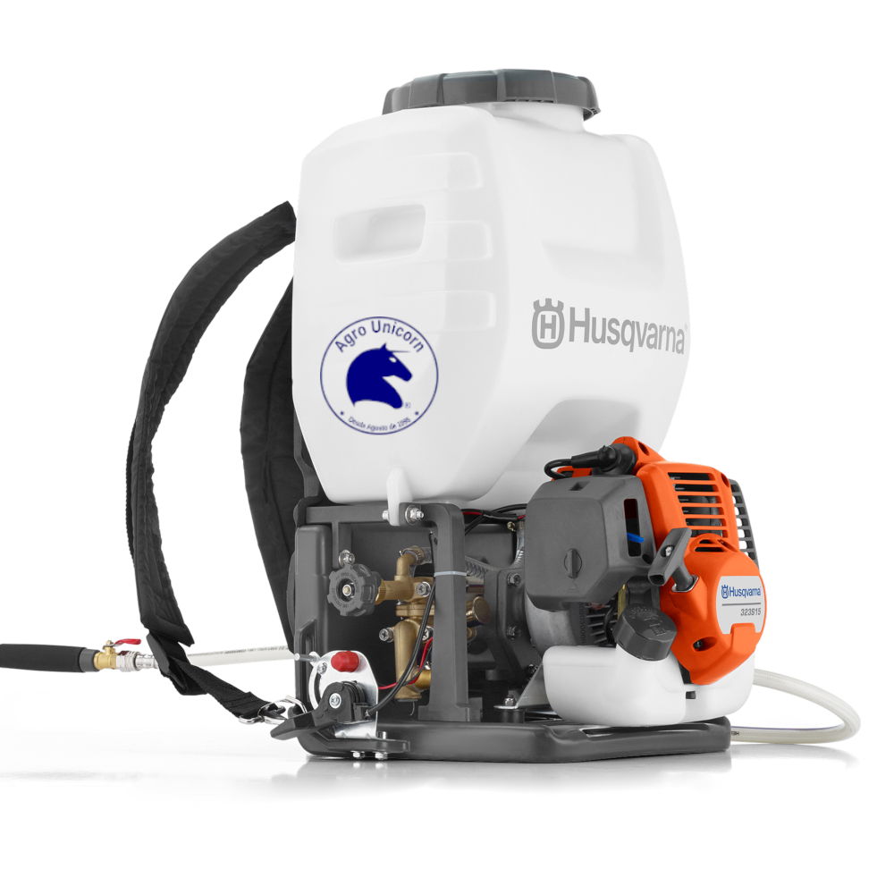 Fumigadora espalda Husqvarna 321S25 (2T-25.4cc-0.9HP-tanq 25L-desc 4l/min-mezcla-herr y cat)