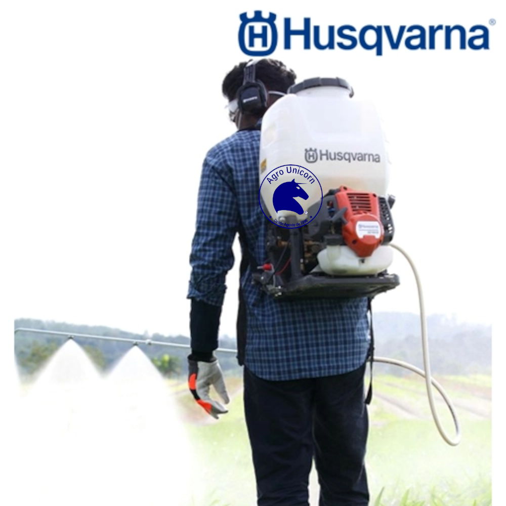 Fumigadora espalda Husqvarna 321S25 (2T-25.4cc-0.9HP-tanq 25L-desc 4l/min-mezcla-herr y cat)