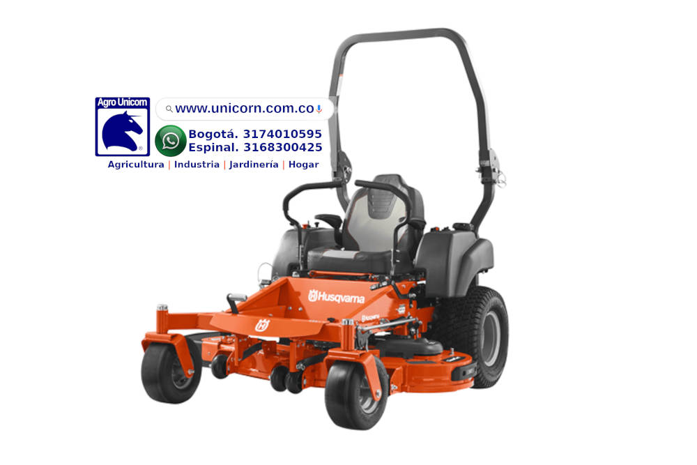 Tractor cortacésped Husqvarna Giro Zero MZ54 (Kawasaki 726cc/17.9KW, ancho min-máx137cm-13 pos. cort de 3.8a11cm, 3 cuch, Peso 349.3Kg)