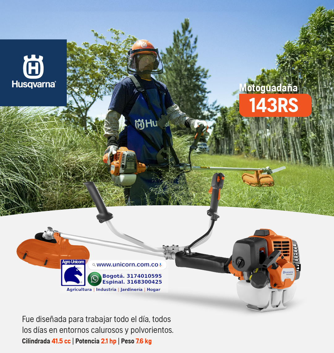 Guadañadora Husqvarna 143RS