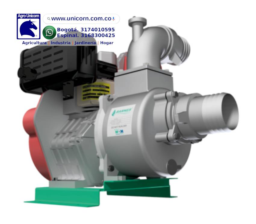 Motobomba autocebante aluminio diesel Hi-Force 24AD-HF-10 (4x4-6.4KW-Hmax 30m-Qmax 420gpm)