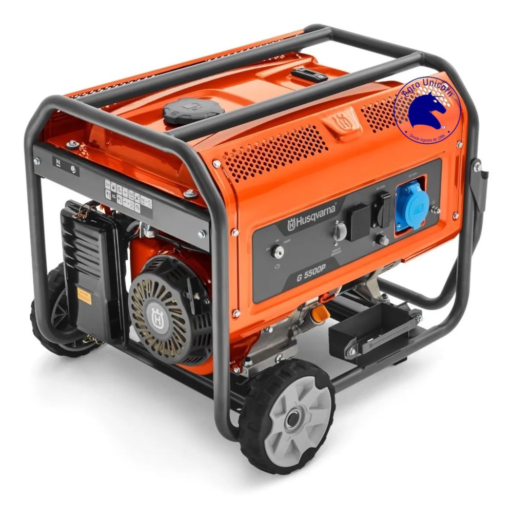 Generador gasolina Husqvarna G5500P (Pmax 5.2KVA-1Φ-110/220Vac-AM/E-Garantía 3 meses)