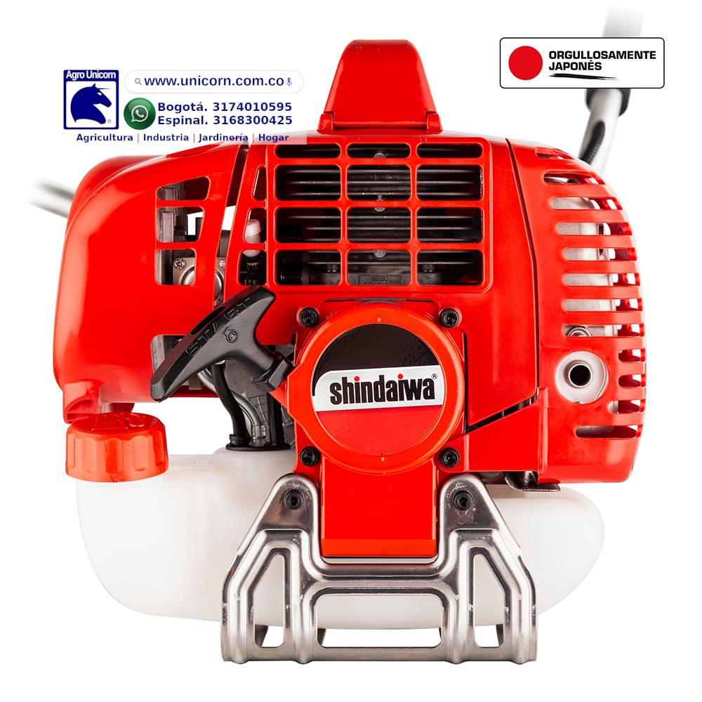 Guadañadora Shindaiwa B530 (2T-53cc-2.6oz aceite-1 cuch-grasa y cat)