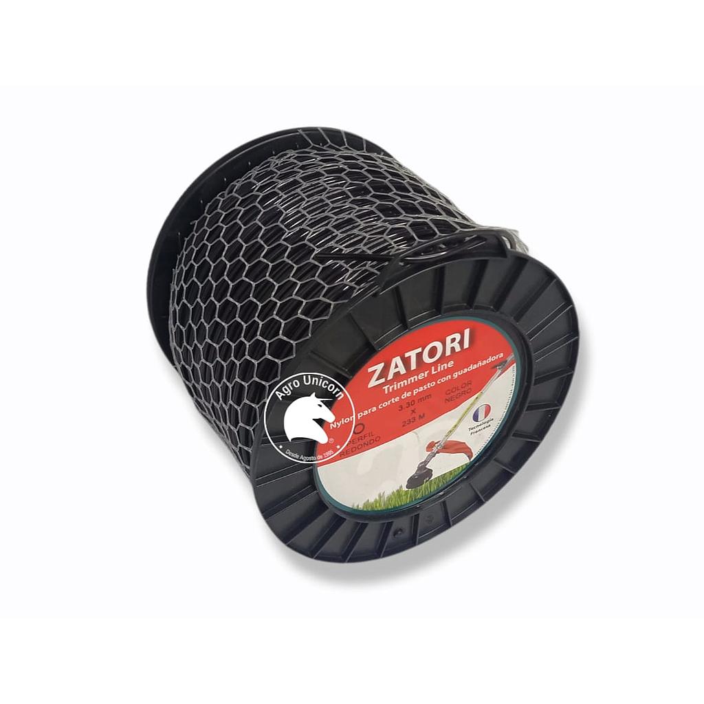 Nylon 3.3mm NEGRO x 5lb Zatori (aprox 230m)