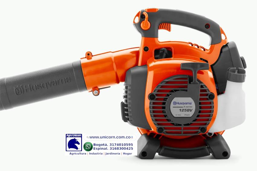 Sopladora Husqvarna 125BVx (28cc-0.8KW-8000rpm-Vaire 76m/s)